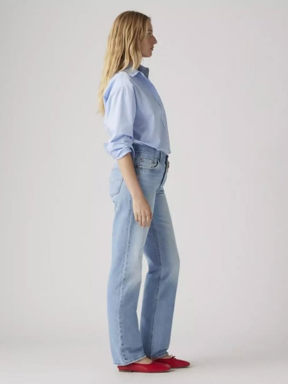 Levi's 501 '90s Jeans - Look Downhill (Light Wash) - Size 27x32 - Picture 8 of 9